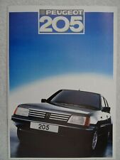 Peugeot 205 brochure for sale  BOURNEMOUTH