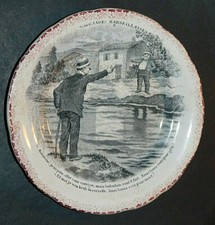 Assiette parlante ceramique d'occasion  Rouen-
