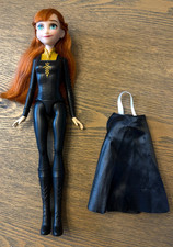 2021 Disney Frozen 2 Anna Moda Barbie Tamanho Boneca Roupa Preta e Sapatos com Saia, usado comprar usado  Enviando para Brazil