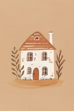 Plakat 20x30cm Wzory dla Dzieci, Dziewczynki i Chłopca - Domek na sprzedaż  PL