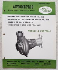 Land rover autometric for sale  LEICESTER