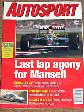 Autosport june 1991 for sale  BANGOR
