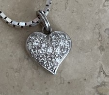 Pendentif cœur diamants d'occasion  La Seyne-sur-Mer