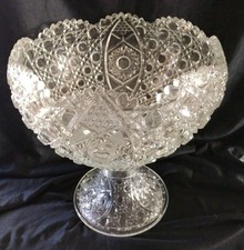 Conjunto de tigela e pedestal L E Smith Glass Daisy and Button comprar usado  Enviando para Brazil