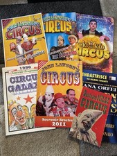 Lot circus programmes for sale  CHRISTCHURCH