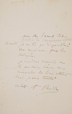 Auguste rodin lettre d'occasion  Paris I