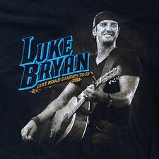 Camisa LUKE BRYAN Dirt Road Diaries Tour - Grande - Country Western Rock Nashville comprar usado  Enviando para Brazil