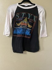 Camiseta de beisebol vintage 1981 STYX At The Paradise Theatre DD102, usado comprar usado  Enviando para Brazil