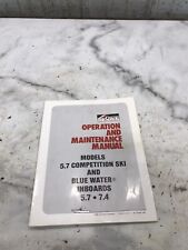 Mercruiser operation maintenan for sale  Huron