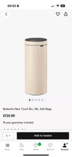 Brabantia touch bin for sale  ORPINGTON