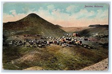 Cartão postal antigo vintage c1910 vista aérea Mountain Town City Jerome Arizona AZ comprar usado  Enviando para Brazil