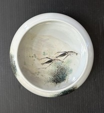 Vaso de água chinês antigo/antigo ROC decoração de peixes/camarões comprar usado  Enviando para Brazil