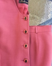 Tailleur lin rose d'occasion  Royan
