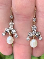 diamond pearl earrings for sale diamond pearl earrings for sale  BRIGHTON