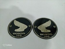 1966 Honda 160 CL160 Scrambler PAR DE EMBLEMAS DE TANQUE DE GÁS Furo de parafuso 5,43 comprar usado  Enviando para Brazil
