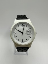 QQ By Citizen 35mm relógio masculino vintage plástico branco quartzo retrô comprar usado  Enviando para Brazil