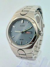 Relógio Citizen Eco-Drive WR100 dia/data azul 36mm E101-K17535 GN-4W-S - Tamanho 7" comprar usado  Enviando para Brazil