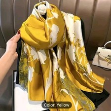 Xale/lenço/envoltório estampado feminino pashmina macio sedoso estampado comprar usado  Enviando para Brazil