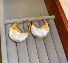 Anthropologie pearl hoop for sale  Dobbs Ferry