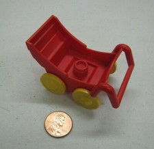 Carrinho de bebê Lego Duplo vermelho carrinho de bebê carrinho de bebê peça de reposição peça vintage comprar usado  Enviando para Brazil