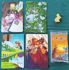 DIXIT 4 Carte Promo Più Coniglietto Dorato Più Mazzetto Demo, używany na sprzedaż  Wysyłka do Poland