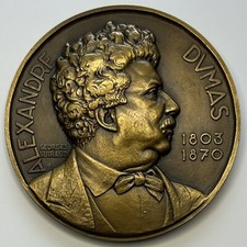 Médaille alexandre dumas d'occasion  Saint-Maur-des-Fossés