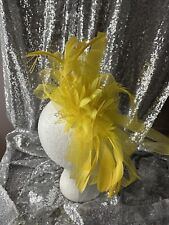 Yellow fascinator wedding for sale  ASHINGTON