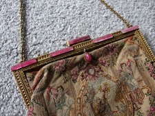 Antique tapestry purse for sale  BRIGHOUSE