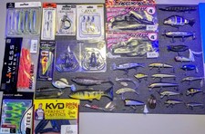Lote de señuelos de pesca de lubina. 37 señuelos en total. Las condiciones varían. *Leer descripción* segunda mano  Embacar hacia Mexico