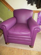 Antique leather covered for sale  LONDON