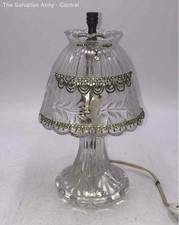Abajur de mesa decorativo de cristal floral transparente para casa da princesa com fio comprar usado  Enviando para Brazil