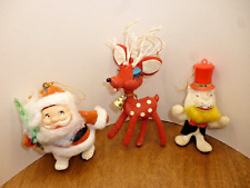 Vintage flocked christmas for sale  UK