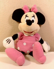 Autêntica boneca de pelúcia Minnie Mouse brinquedo bolinhas rosa 10" comprar usado  Enviando para Brazil