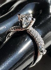 anello solitario diamante usato  Roma