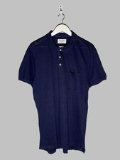 Camiseta polo Our Legacy 1980-81 linho algodão piquet cor azul marinho masculina tamanho M” comprar usado  Enviando para Brazil