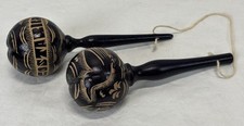Wooden carved maracas for sale  Alpharetta