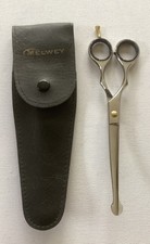 Tesoura de corte de cabelo Melwey ponta arredondada salão de beleza barbeiro 7” com bolsa USADA comprar usado  Enviando para Brazil