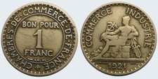 1921 1 franc d'occasion  Paris I