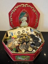 Tin buttons vintage for sale  MALDON