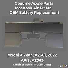 Genuíno Apple MacBook Air 13" A2681 2022 Bateria OEM Substituição, Ciclos Baixos comprar usado  Enviando para Brazil