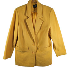 Usado, Blazer de lã Sabena vintage amarelo mistura de cashmere feminino tamanho 8 comprar usado  Enviando para Brazil