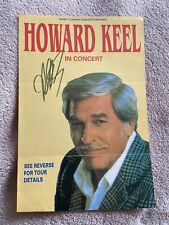 HOWARD KEEL (ACTOR Y CANTANTE) VOLANTE DE CONCIERTO FIRMADO DE 1995, usado segunda mano  Embacar hacia Argentina