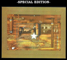 Pulseira de etiqueta de charuto cubano RARA. Folha filatélica edição especial Havana. comprar usado  Enviando para Brazil