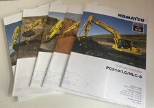 Komatsu excavator brochures for sale  PRESTON