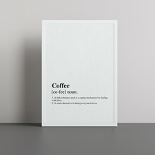Coffee definition print for sale Coffee definition print for sale  ANNAN