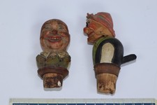 Rolha de cortiça ARNI esculpida à mão madeira vinho mulher com copos de arame e cavalheiro alegre, usado comprar usado  Enviando para Brazil