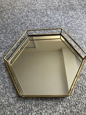 Gold hexagonal mirrored for sale Gold hexagonal mirrored for sale  ST. NEOTS