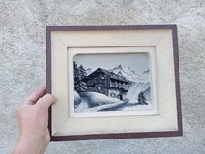 Tableau chalet montagne d'occasion  Dammarie