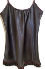 Black satin chemise for sale  PRESTON