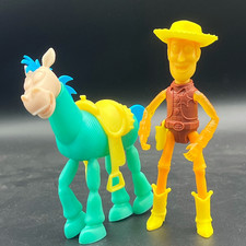 Pacote com 2 bonecos 4" protótipo Toy Story Woody & Bullseye TestShot contadores de histórias, usado comprar usado  Enviando para Brazil